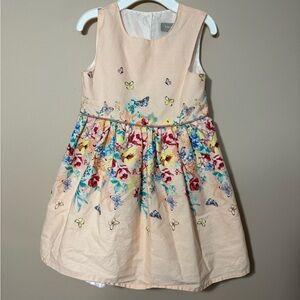 Primark Kids Dress - Floral and Butterfly Design
